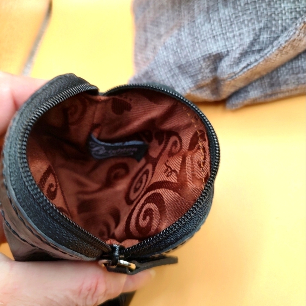 Brighton Heart Brown Croc Patent Leather Small Coin Purse! - Picture 2 of 7